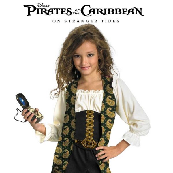 Disney Pirates of the Caribbean Angelica Girls Deluxe Costume Child 7-8Y - Image 2