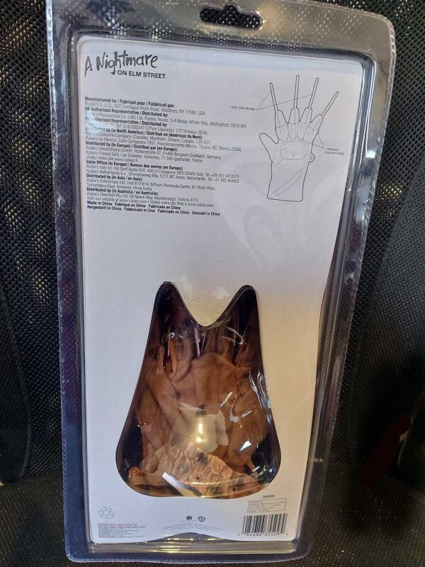 Nightmare Elm Street Licensed Halloween Freddy Kreuger Deluxe Glove Hand - Image 3