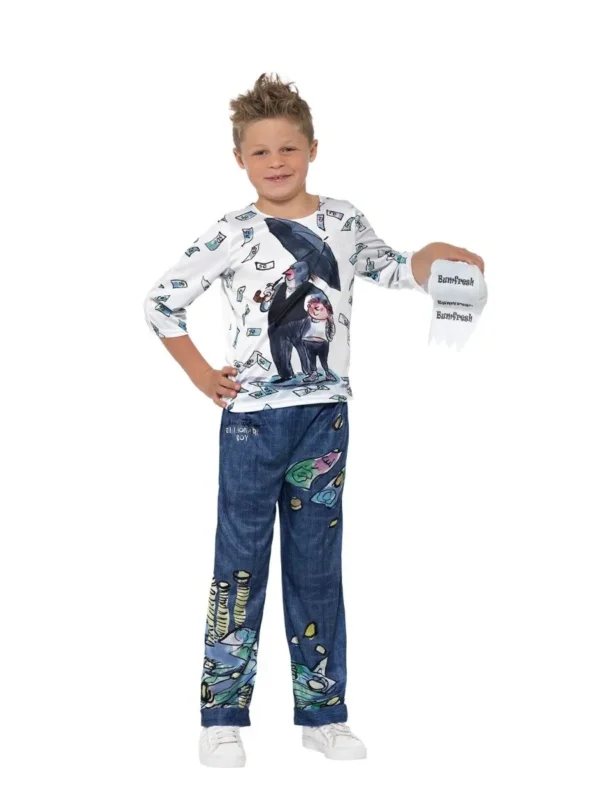 Smiffys Officially Licensed David Walliams Deluxe Billionaire Boy Costume Book Fancy Dress - Image 2