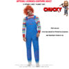 Adult Chucky Costume Mens Ladies Killer Doll Halloween Horror Fancy Dress Outfit - Image 2
