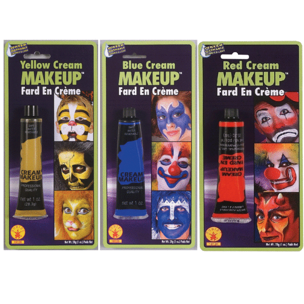 Cream Make Up Tube Book Week Halloween Sport Face Paint Costume Accessory Red Blue Yellow 30ml