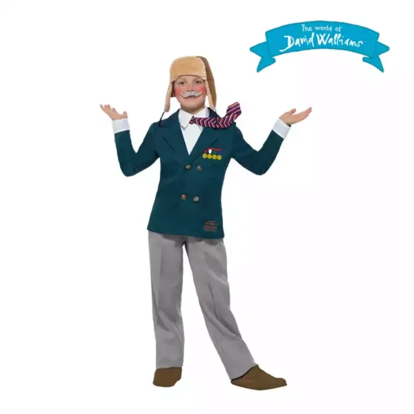 David Walliams Deluxe Grandpa's Great Escape Child Costume - Blue S: Small (4-6y) - Image 2