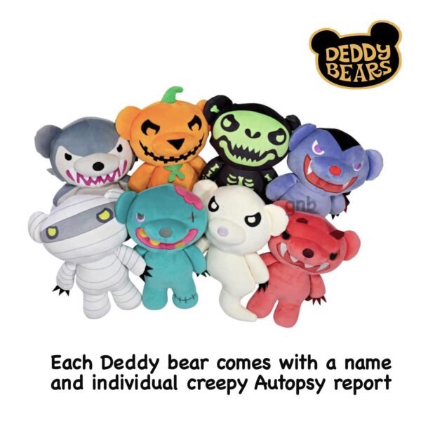 Deddy Bear in Autopsy Bag with Report Plush Halloween Kids Soft Toy Gift - 30 cm - Image 14