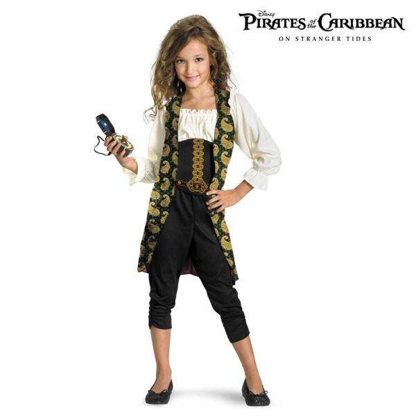 Disney Pirates of the Caribbean Angelica Girls Deluxe Costume Child 7-8Y - Image 3