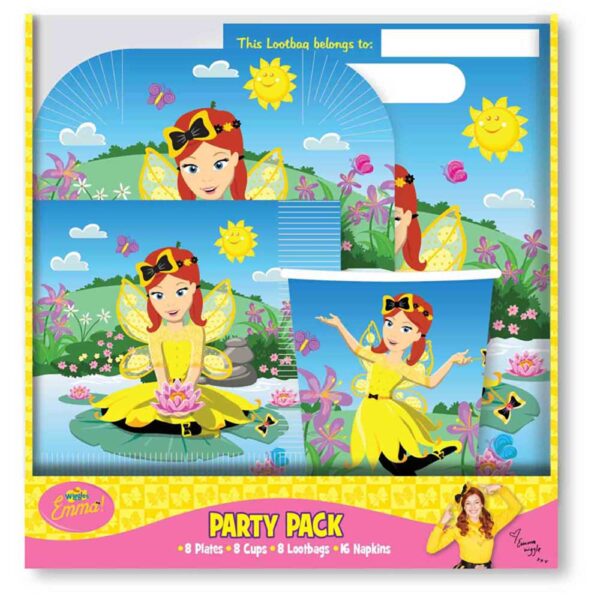 The Wiggles Emma Party Supplies 40PCS Birthday Party Pack For 8 Guests