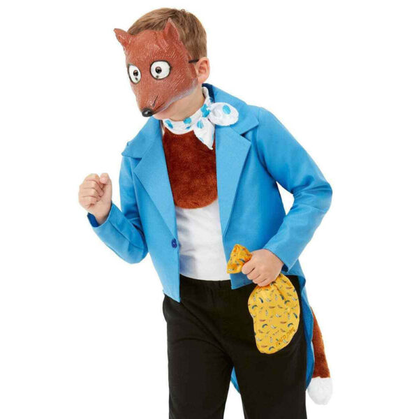 Fantastic Mr Fox Kit Boy Roald Dahl Book Week Costume Accessory Mask Tail - Image 2