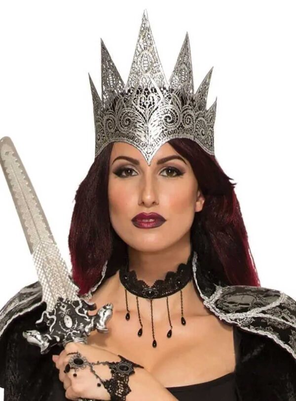 Dark Royalty Lace Queen Crown / Tiara Costume Accessory Adult