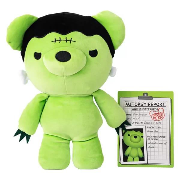 Plush Deddy Bear 30cm Plush In Body Bag with Autopsy Report Series 2 FRANKENBEAR - Image 5