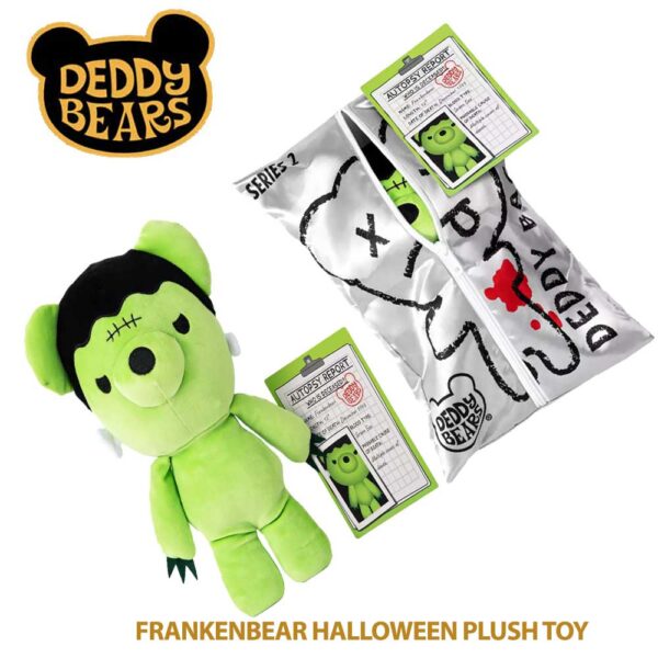 Plush Deddy Bear 30cm Plush In Body Bag with Autopsy Report Series 2 FRANKENBEAR