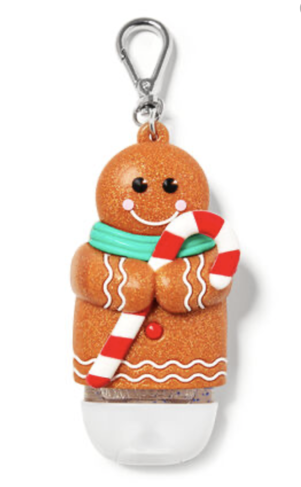 BATH & BODY WORKS GINGERBREAD MAN POCKET BAC GEL HOLDER SLEEVE NEW!