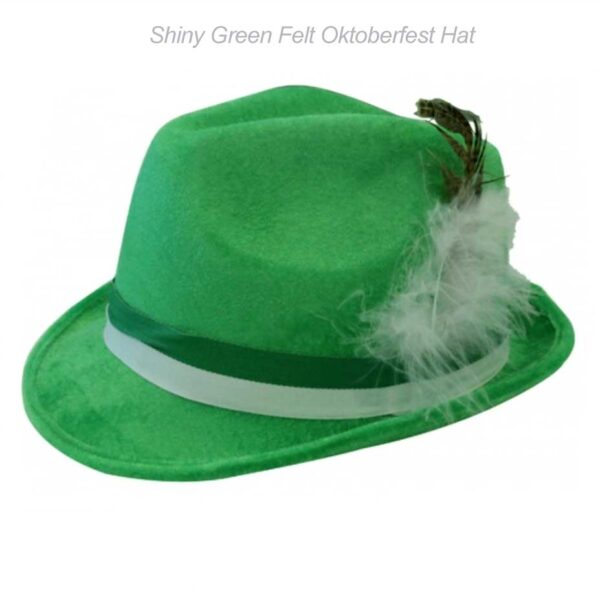 Green Oktoberfest German Alpine Hat - Green