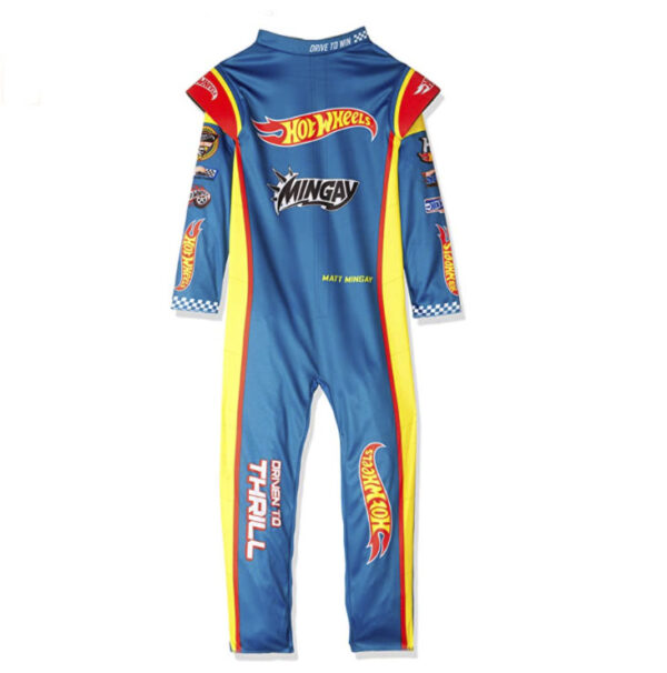 Rubies Hot Wheels Racing Suit - BLUE Size 4-6 Boys Racing Champions Costume - Image 3