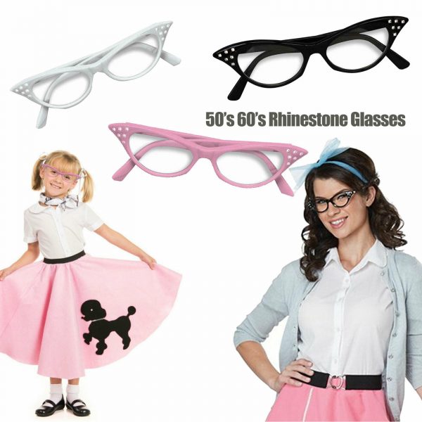 Fabulous 50s: Grease Inspired Pink Ladies Jacket Women's Costume (Std), Free Glasses - Image 3