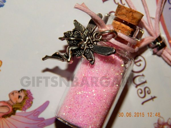 3 x FAIRY PIXIE DUST NECKLACE BOTTLES CHARMS GIRLS PARTY FAVOURS GIFT TINKERBELL - Image 5