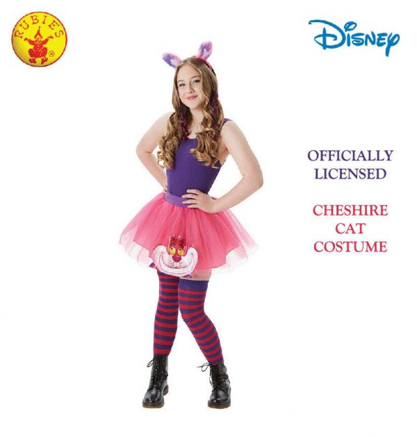 Alice in Wonderland Cheshire Cat Costume Adult Book Week Women Ladies Teen Girls