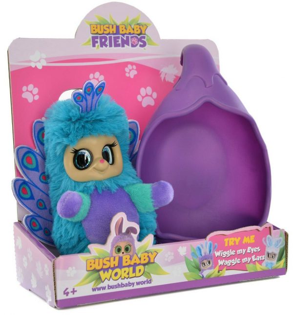 BushBabyWorld Friends Powla Peacock Soft Toy Plush Playset Sleepy Pod Girl Gift - Image 5