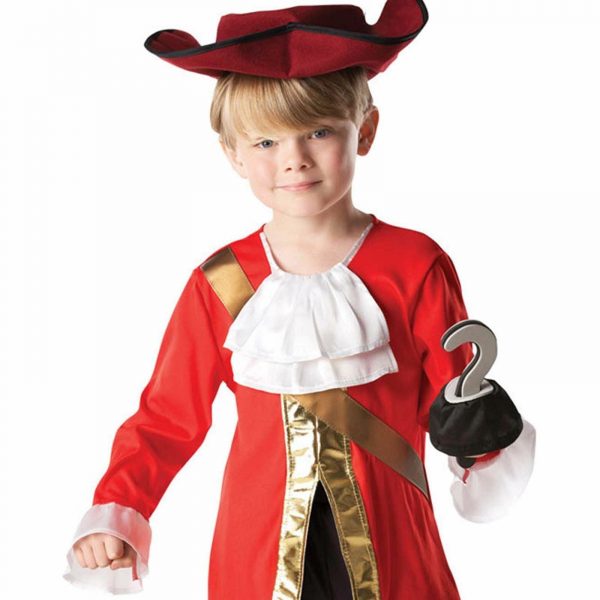 Captain Hook Boys Costume Book Week Child Pirate Disney Peter Pan Fancy Dress 3+ - Image 4