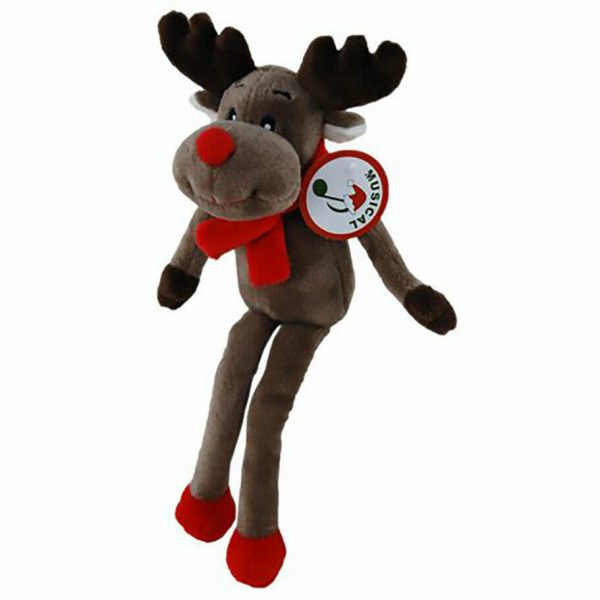 Christmas RUDOLPH Reindeer Musical JingleBells Plush Toy Child Gift 22cm Kid