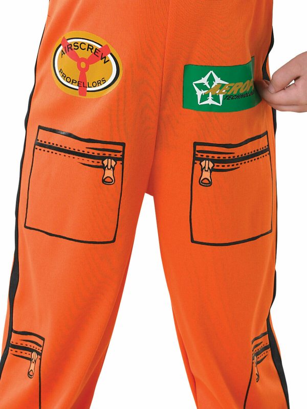 DISNEY PLANES DUSTY BOYS COSTUME PILOT FLIGHT SUIT UNIFORM BOYS CHILD S: SMALL - Image 5