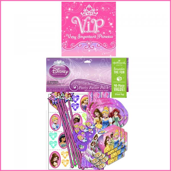 DISNEY VIP PRINCESS TIARA BINGO PARTY GAME Birthday Party Activity Pack 8 Girls - Image 4