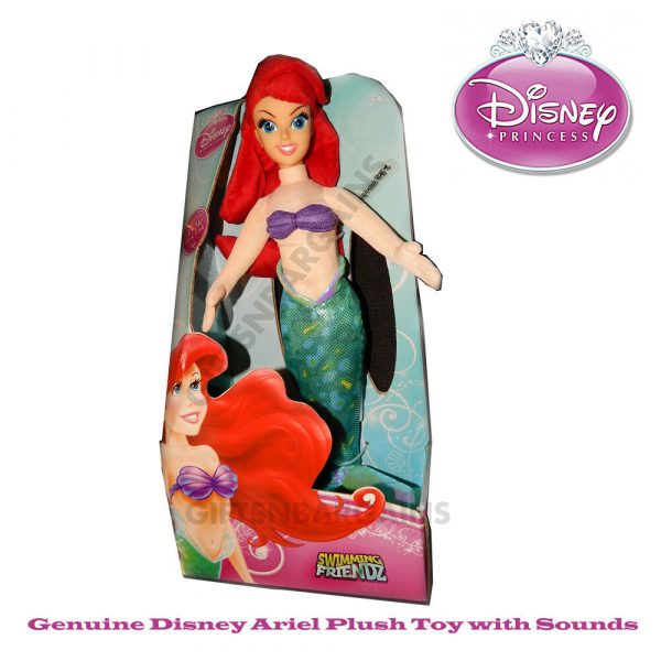 Disney Ariel Little Mermaid 40cm Motion Activated Plush Toy Sound & Phrases Gift