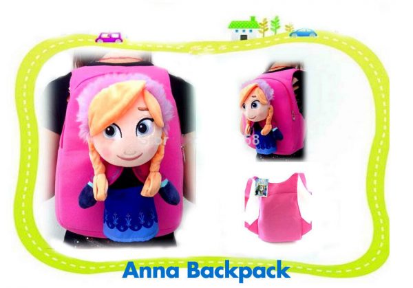 Disney Frozen Plush Doll Elsa Anna Backpack Kids Toddlers Kinder Bag Xmas Gift - Image 7