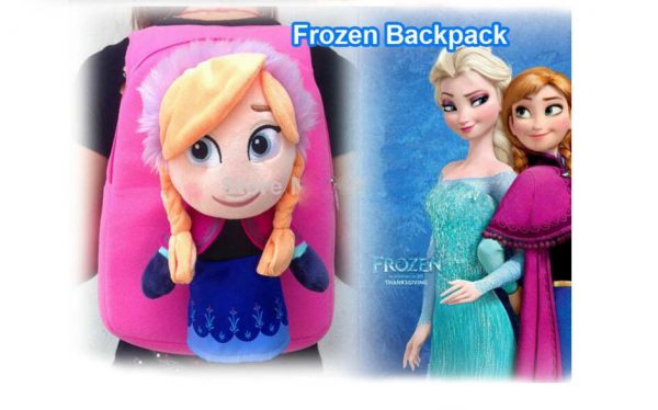 Disney Frozen Plush Doll Elsa Anna Backpack Kids Toddlers Kinder Bag Xmas Gift - Image 8