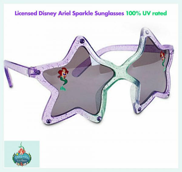 Disney The Little Mermaid Ariel Sparkle Sunglasses Girls Child LICENSED UV rated