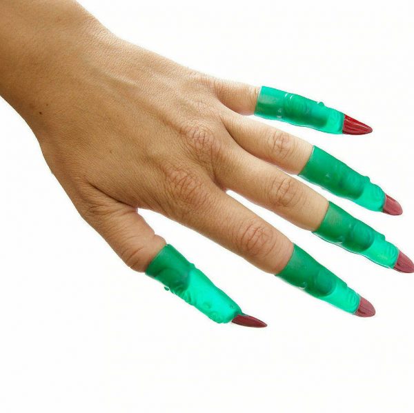 Halloween Party Supplies Witch Fingers Plastic 10Pk Favours Costume Accessories