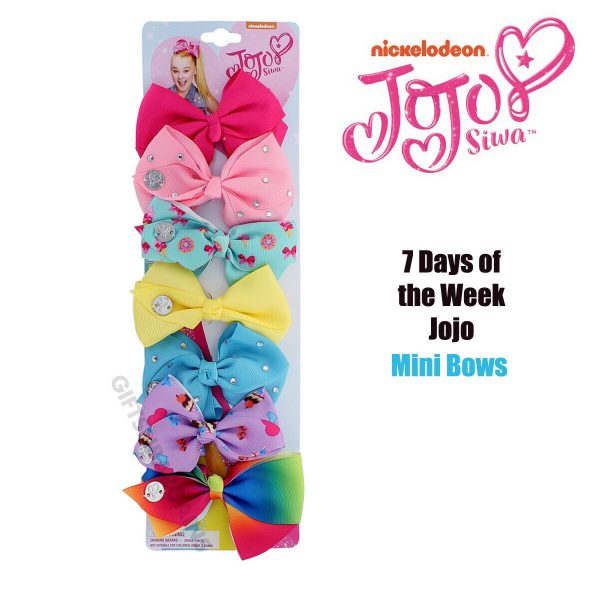 JoJo Siwa 7 Days of the Week Girls Hair Bow Licensed Rainbow Cupcake Donut Jo Jo - Image 5