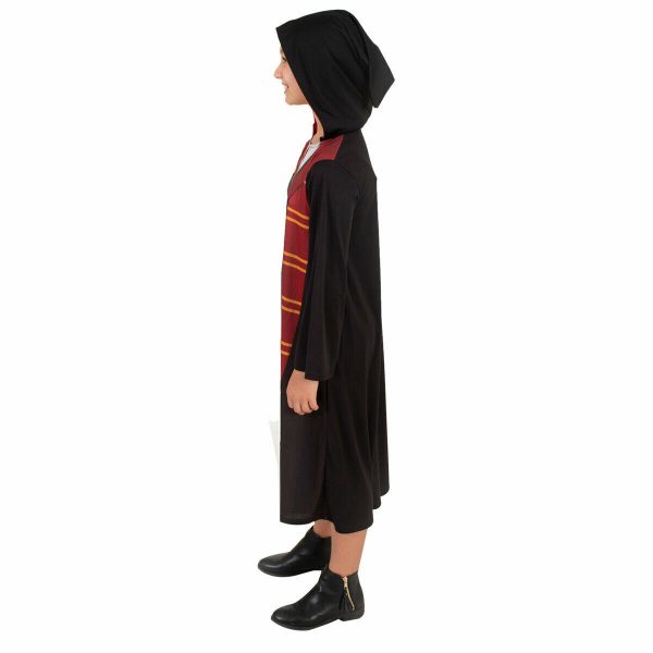 Licensed Harry Potter Hermione Granger Hooded Robe Wand Girls Costume Set 9+ - Image 5