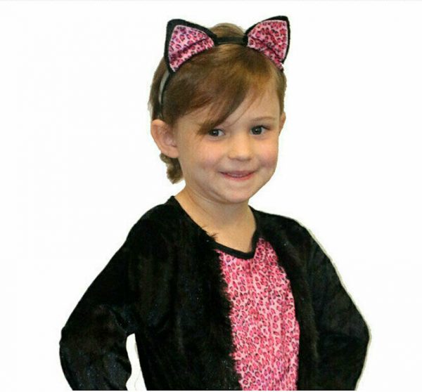 Lil Leopard Kitty Cat Child Toddler Baby Costume 1-2y Girls Animal Fancy Dress - Image 3