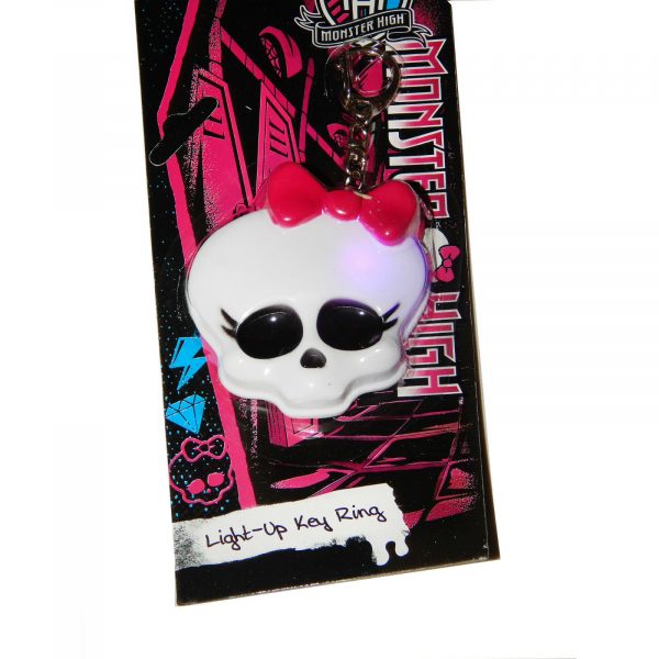 MONSTER HIGH LIGHT-UP KEY RING CHAIN CHRISTMAS GIRL GIFT BIRTHDAY TRAVEL BAG TAG