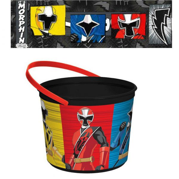 Power Rangers Ninja Steel Morph Loot Favour Bucket Boy Birthday Party Halloween