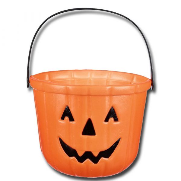 Spooky Hollow Halloween Trick Or Treat Orange Pumpkin Candy Bucket Party Pail - Image 3