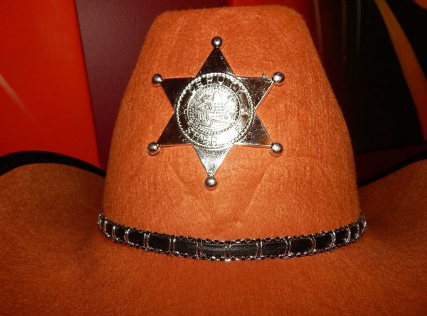 Adults Western Sheriff Brown Cowboy Hat Texas Ranger Men Gunslinger Tan Costume - Image 7