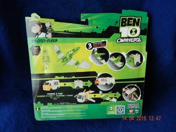 Ben 10 Alien Space Craft Vehicle Proto Flyer Toy & Action Figure Boys Xmas Gift - Image 12