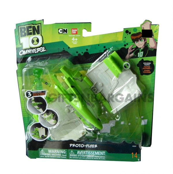 Ben 10 Alien Space Craft Vehicle Proto Flyer Toy & Action Figure Boys Xmas Gift - Image 3