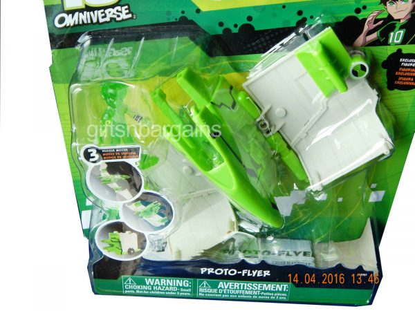 Ben 10 Alien Space Craft Vehicle Proto Flyer Toy & Action Figure Boys Xmas Gift - Image 4