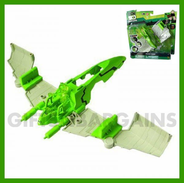 Ben 10 Alien Space Craft Vehicle Proto Flyer Toy & Action Figure Boys Xmas Gift