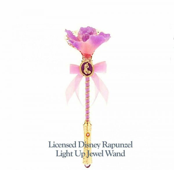 Disney RAPUNZEL Jewel Flashing light up flower wand TANGLED NWT Disney Store