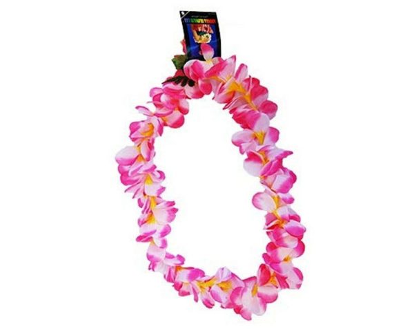 Frangipani Floral Lei Hawaiian Party Hula child Garland White/yellow,Pink, Multi - Image 6