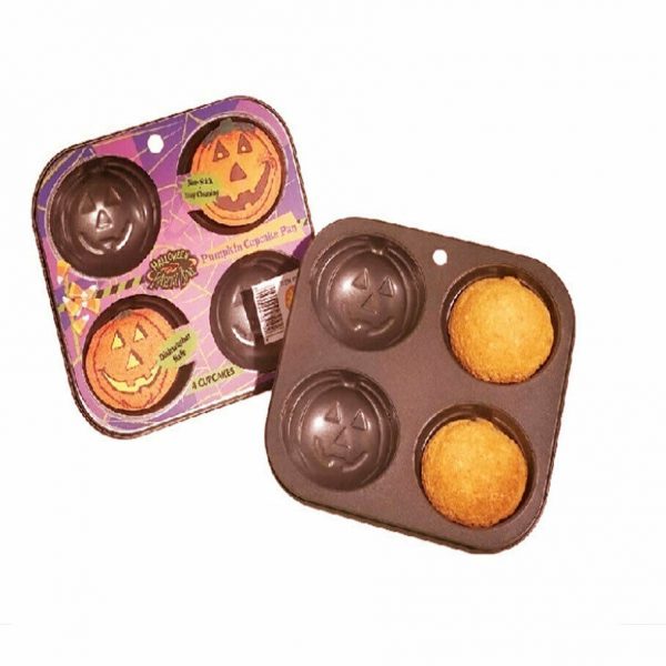 Jack O' Lantern Baking Halloween Party Suppy Pumpkin Non-stick Cupcake Mould Pan - Image 3