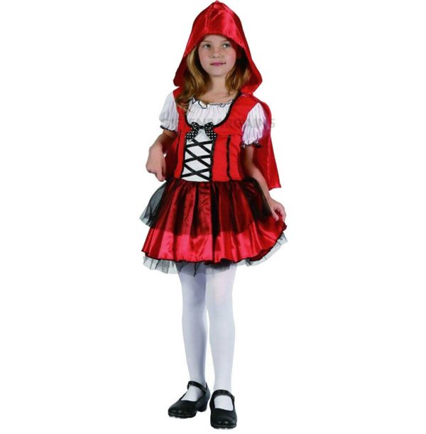 Little Red Riding Hood Costume Girls Child's Fancy Dress Halloween S:M (8) - Image 3