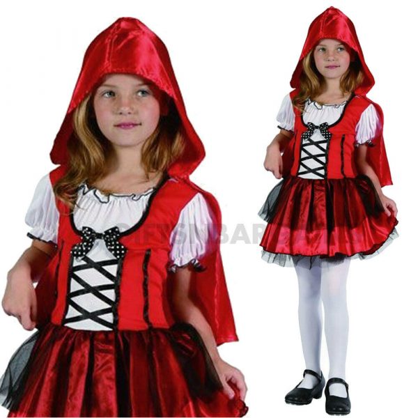 Little Red Riding Hood Costume Girls Child's Fancy Dress Halloween S:M (8)