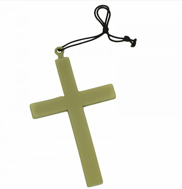 MONK CROSS Costume Necklace Accessory - Wooden - Image 4