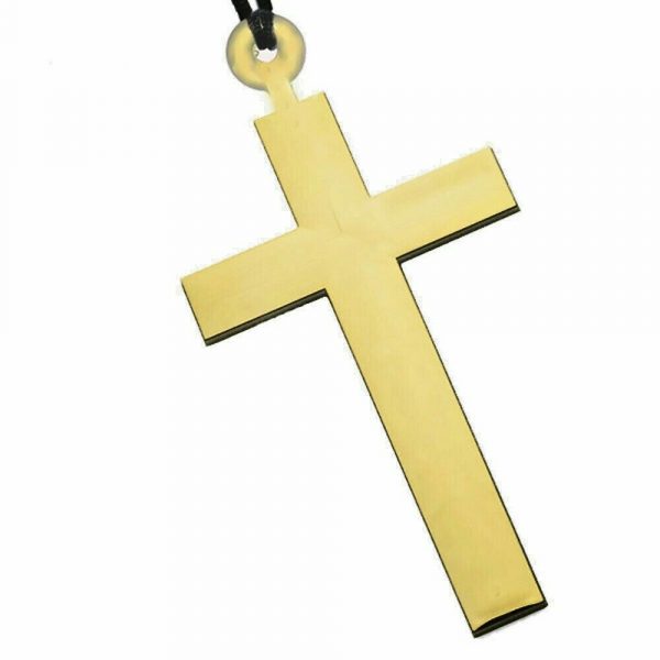 MONK CROSS Costume Necklace Accessory - Wooden - Image 5