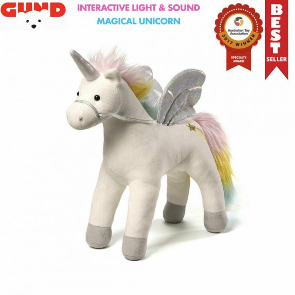 MY MAGICAL LIGHT & SOUND UNICORN PLUSH TOY INTERACTIVE CHILD DOLL CHRISTMAS GIFT