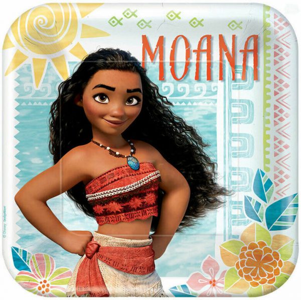 Moana Birthday Party Supplies Plates Cups Napkins Cutlery T.Cover FREE Balloons - Image 4