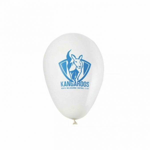 NORTH MELBOURNE KANGAROOS AFL TEAM LATEX BALLOON PACK OF 25 DOUBLE SIDED LOGO - Image 3